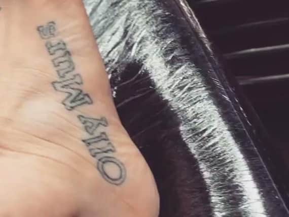 Olly Murs tattoo - Lucy Spraggan/Instagram