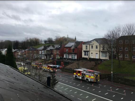 A fire broke out at Burngreave B&B, Sheffield (Picture: Nicholaus Hall)