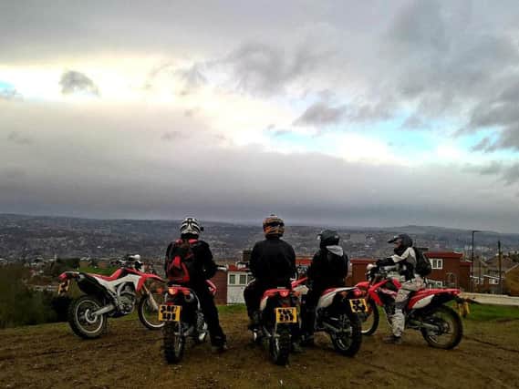 Members of South Yorkshire Police's off-road team