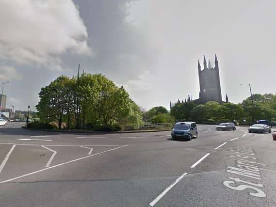The collision happened close to St Mary's roundabout (photo: Google)