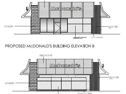 Proposed drawings of the planned McDonald's in Ecclesfield