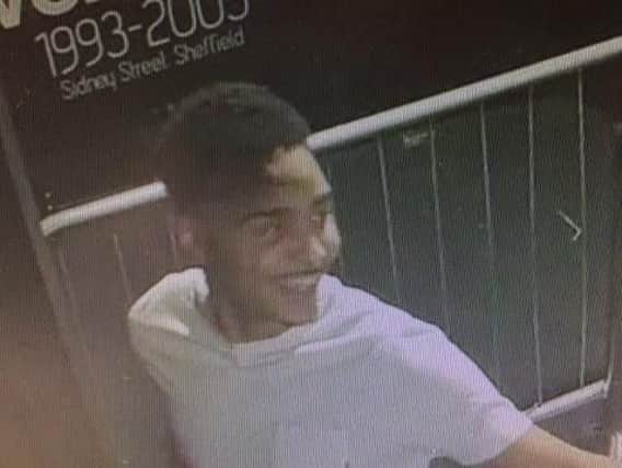 Police want to speak to the man pictured in connection with the assault