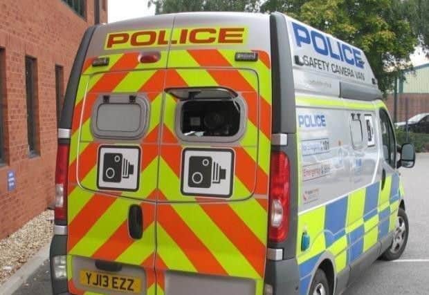 A speed camera van
