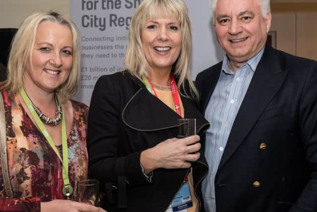 From left: Ruth Adams, deputy managing director at Sheffield City Region; Rachel Clark, director of trade and investment at Sheffield City Region, and Sir Nigel Knowles, chairman of the Sheffield City Region Local Enterprise Partnership.