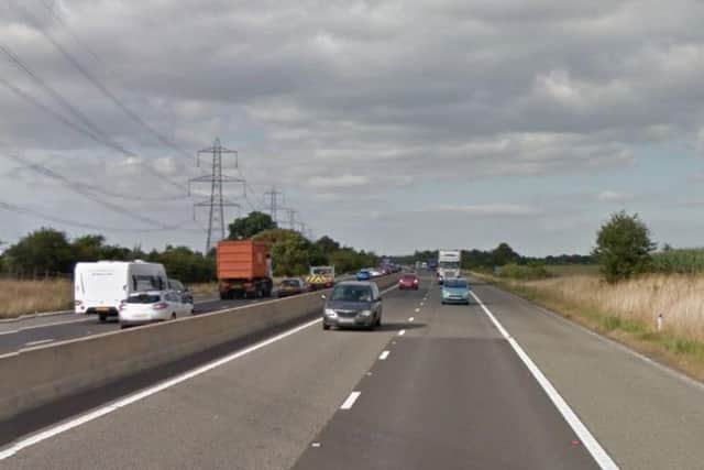 The M18 motorway near Doncaster (photo: Google)