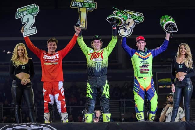 Top three Pro Lites, eft to right, Chris Bayliss, Joe Clayton, Jason Meara are all in with a chance of winning their class championship