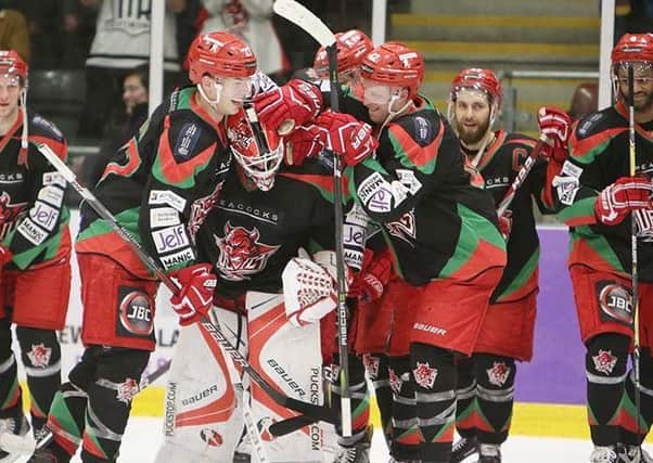 Cardiff Devils enjoy themselves against Steelers