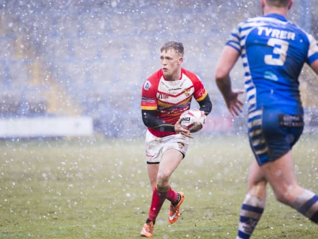 There were wintery conditions at The Shay as the Eagles fell to defeat against Halifax