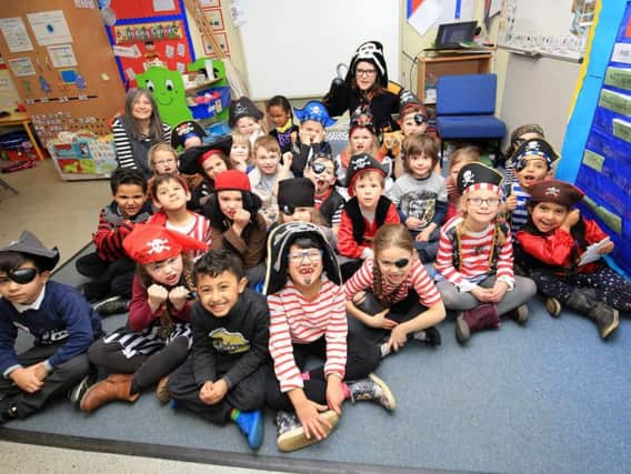 Pictured are year 1 pupils who have been learning about pirates. Picture: Chris Etchells.