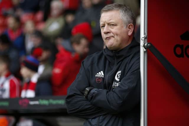 Chris Wilder is focused on football rather than Prince Abdullah's attempt to take sole charge of Sheffield United: Simon Bellis/Sportimage