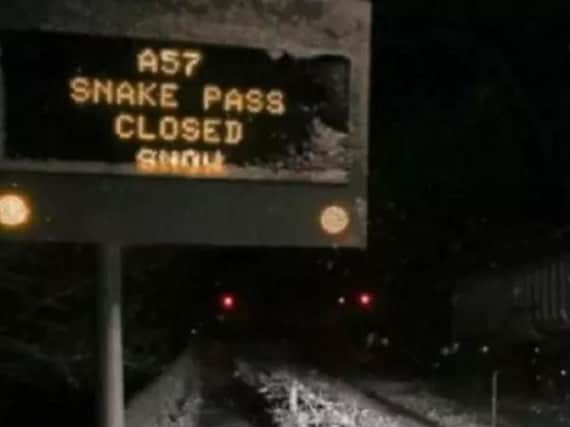 The Snake Pass is closed this morning