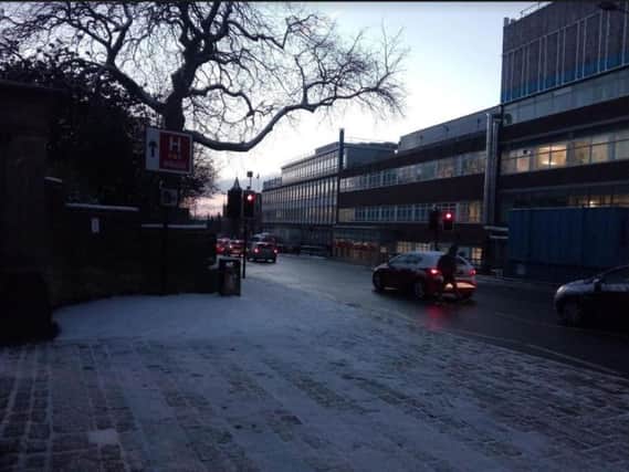 Some roads and pavements in Sheffield are icy this morning