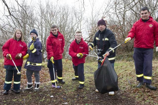 Birley Fire Cadets on the litter trail. Picture: Dean Atkins.