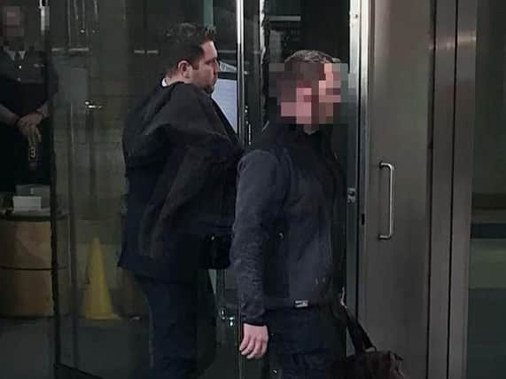 Luke Cannon (left) walked free from court yesterday, after he admitted to sending explicit pictures and videos of himself to two pupils at the South Yorkshire school he taught at