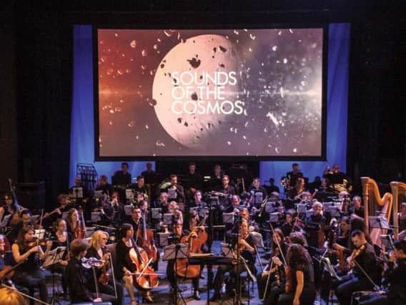 Sounds of the Cosmos, an event held as part of the Festival Of The Mind in 2014, involved a performance of Gustav Holst's Planets Suite by the Sheffield Rep. Orchestra