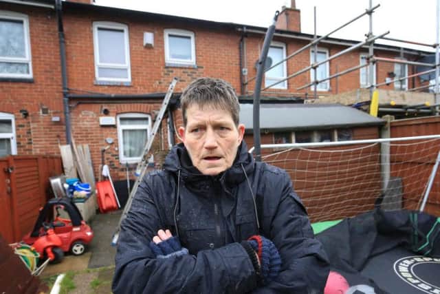 Tina is unhappy with Sheffield Council contractors and said the protest was a 'last resort'