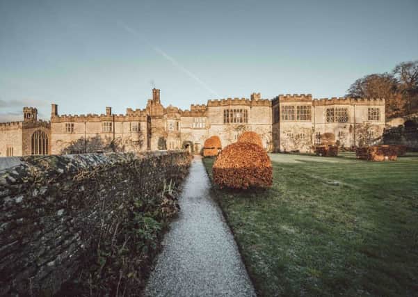 The magnificent Haddon Hall in winter