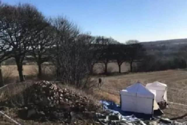 Human remains were found buried on land in Swaithe, Barnsley.