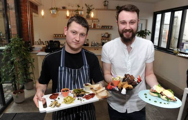 Sous Chef Jack Jackson and Duty Manager Nathan Chalmers at the Birdhouse Tea Bar and Kitchen, Sidney Street.