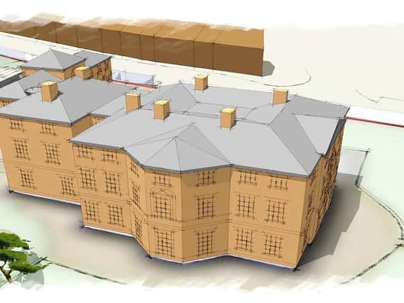 A CGI of how Mount Pleasant will look once transformed into a care home.