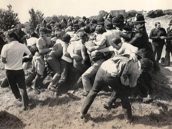 Miners clashed with police at Orgreave in 1984