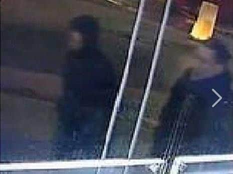 CCTV images of the two men police want to speak to