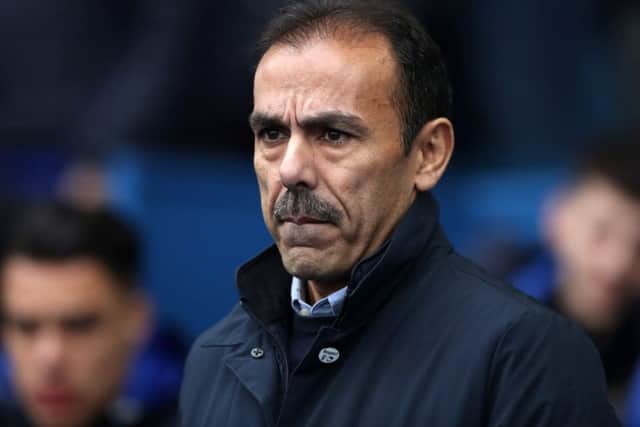 Sheffield Wednesday manager Jos Luhukay watches on during his side's 0-0 draw with Swansea City at Hillsborough. PIC: SportImage