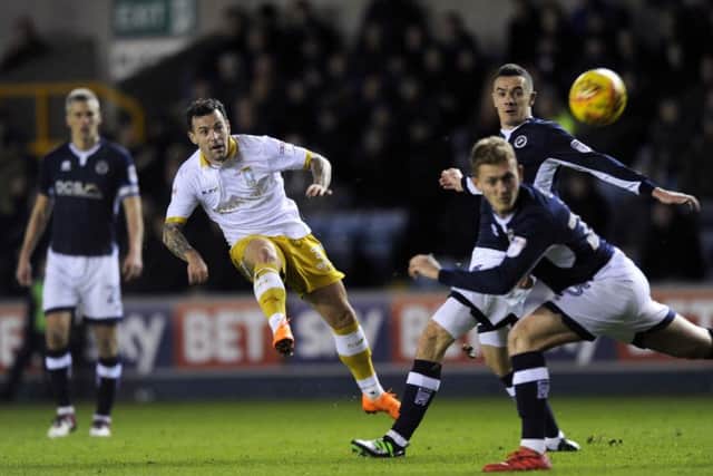Ross Wallace takes a shot at the New Den...Pic Steve Ellis