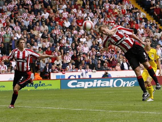 Hulse scored this header against Liverpool on the first day of United's Premier League season in 2006/07