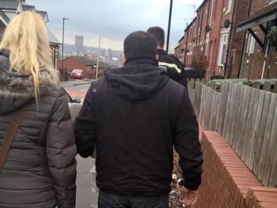 Police officers and Department for Work and Pensions officers are looking for benefit cheats in Sheffield
