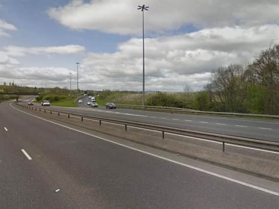 A man died in a collision with a car on the Sheffield Parkway last night
