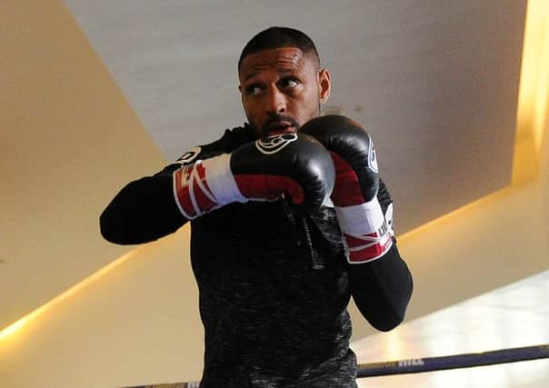 Kell Brook preparing for his fight against Sergey Rabchenko on March 3rd. Picture Scott Merrylees