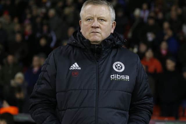 Sheffield United manager Chris Wilder: Simon Bellis/Sportimage