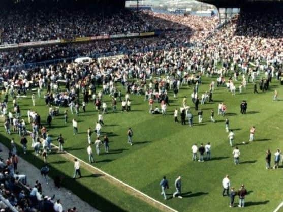 The Hillsborough Disaster unfolding in 1989