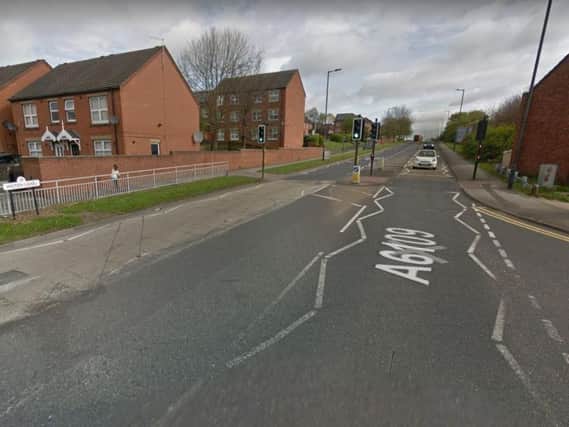 A toddler was injured in a collision in Kimberworth, Rotherham, yesterday