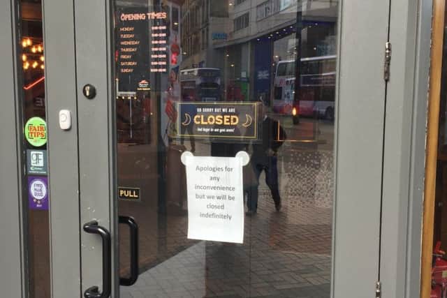 Pizza Hut on High Street in Sheffield has closed 'indefinitely'.