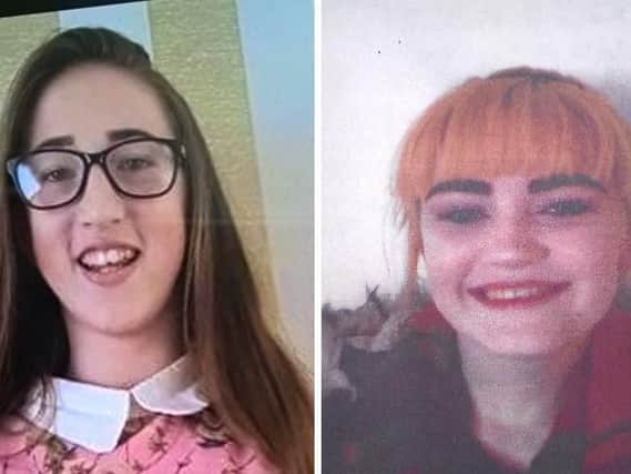 L-R: Cordelia McCarthy (13) and Erin McCarthy (16).