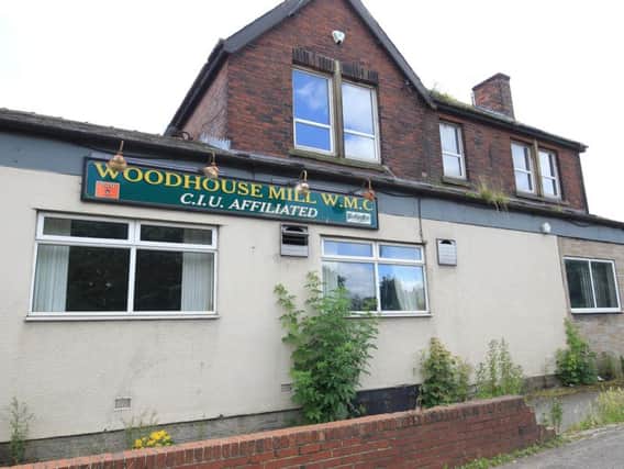 The former Woodhouse Working Men's Club fell into a state of disrepair.