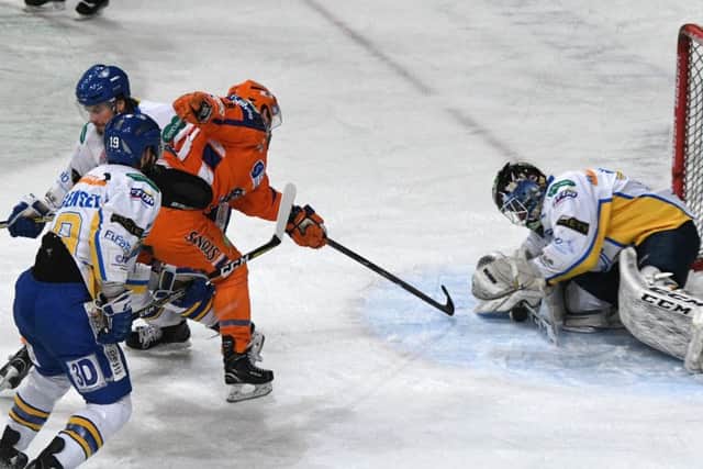 Steelers' Johnathan Phillips takes a shot against Fife.