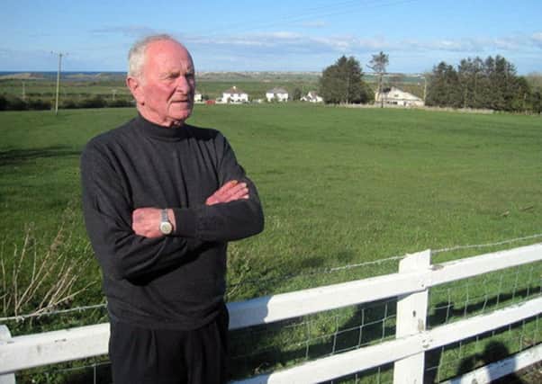 Former Manchester United and Doncaster Rovers goalkeeper Harry Gregg at his home on the outskirts of Coleraine, Co Londonderry.