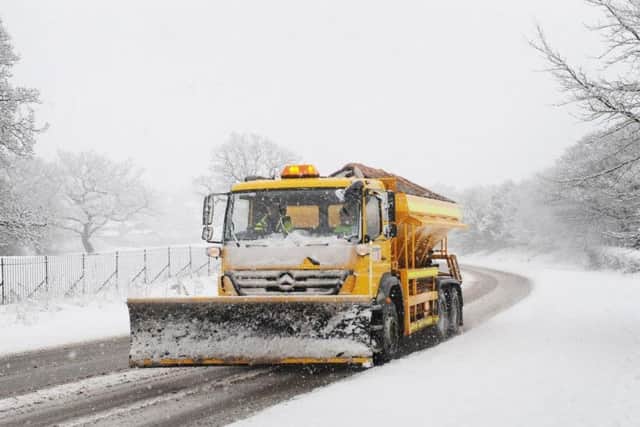 Gritters will be out and about keeping the roads clear