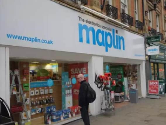Maplin in Sheffield.