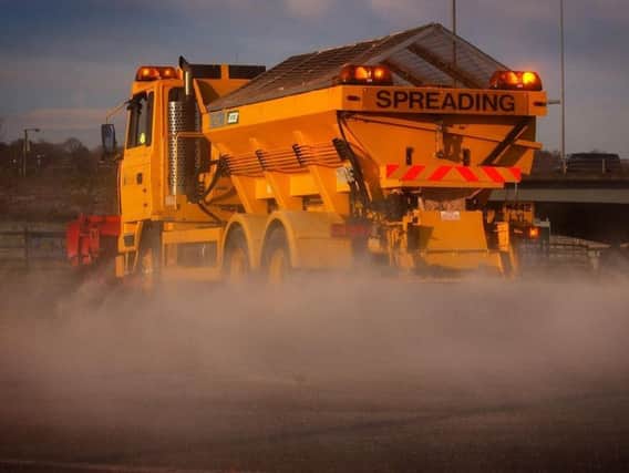 Gritters are out on roads across Sheffield.