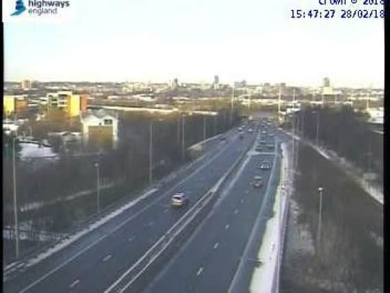 The motorway cameras can show you the live traffic situation