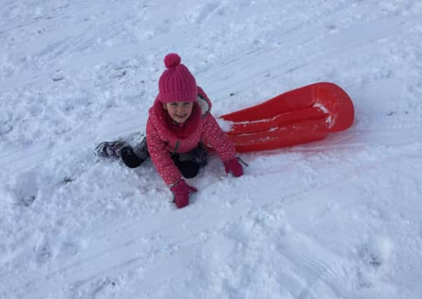 sledging at Tapton field Betsy Holt
