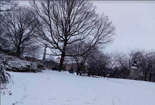 Snow is continuing to fall across South Yorkshire