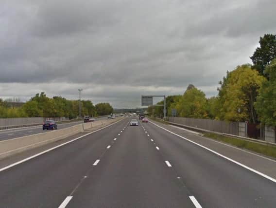 The M1 near Meadowhall, Sheffield (photo: Google)
