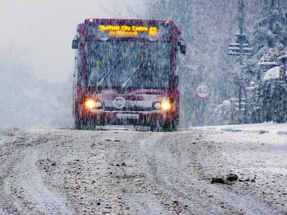 Some bus services are still being disrupted by the weather (photo: Edward Higgens/PA Wire)