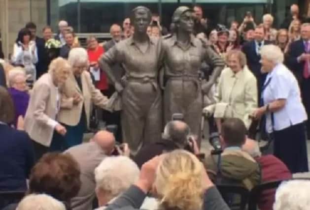 Women of Steel statue unveiling.