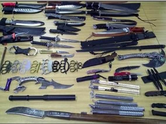 Knives seized as part of Operation Sceptre